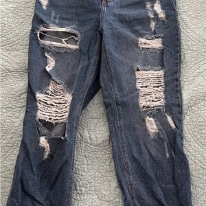 Cello Distressed Straight Leg Boyfriend jeans